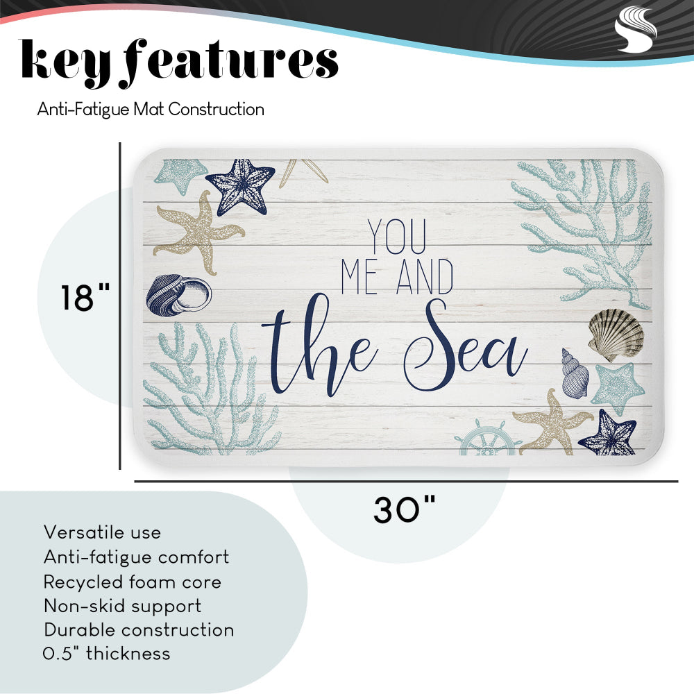 Paul Brent Seas 'n' Greetings Beach Kitchen Floor Mat