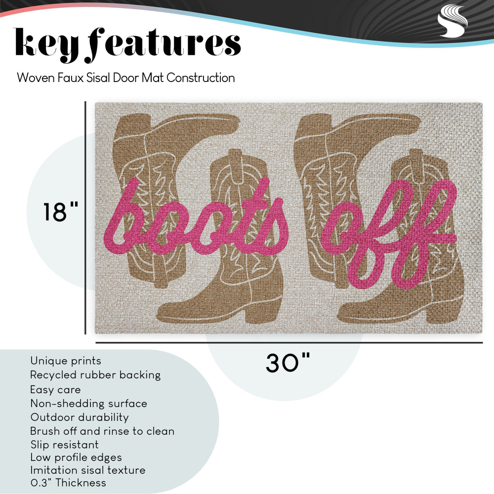 Lisa Wehmeyer Eclectic Dog Breeds Outdoor Faux Sisal Door Mat