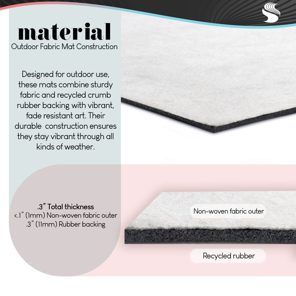 Michael Marcon Neutral Radiance Tree Unwoven Outdoor Door Mat