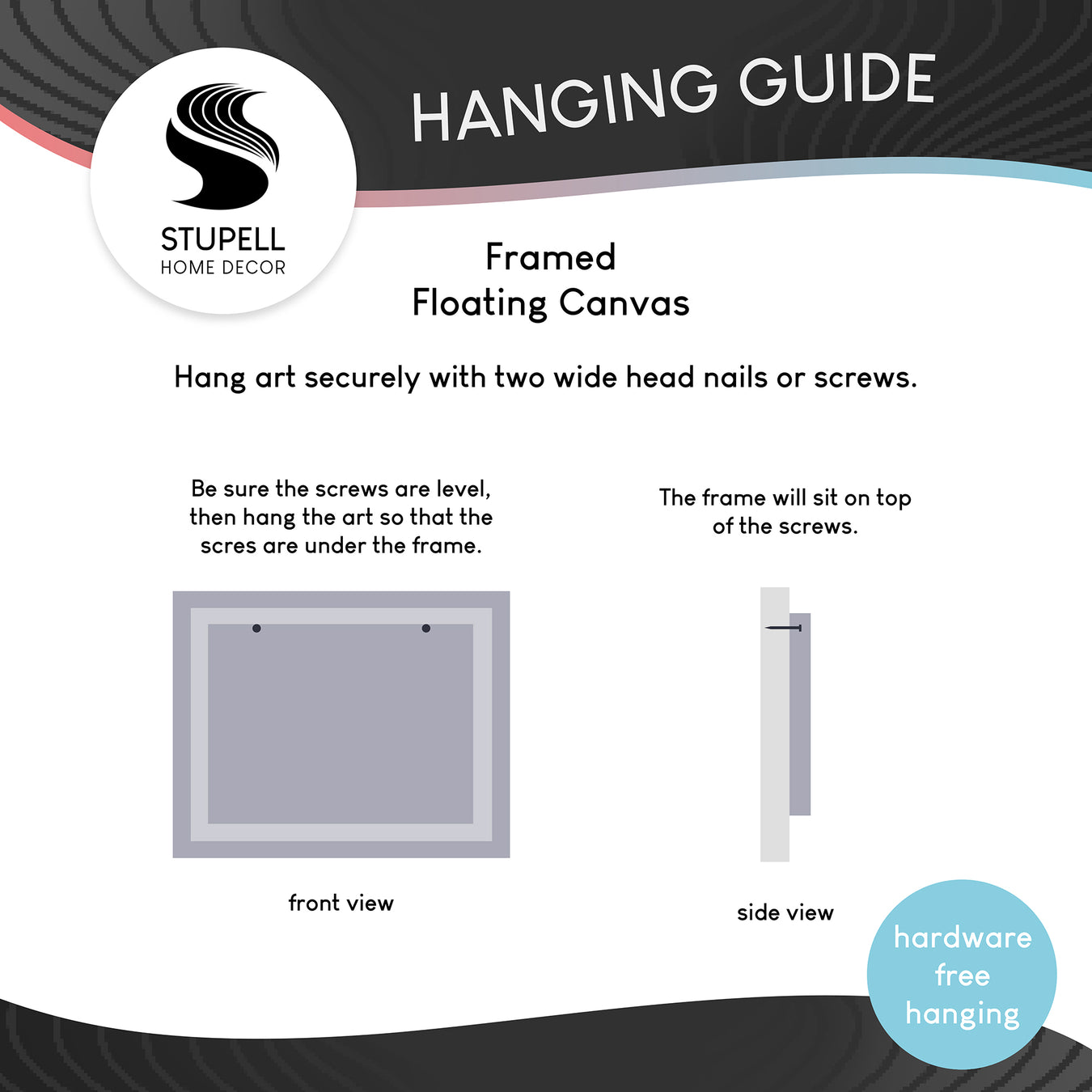 Wall Art Hanging Guide Home Decor Floating Frame Canvas