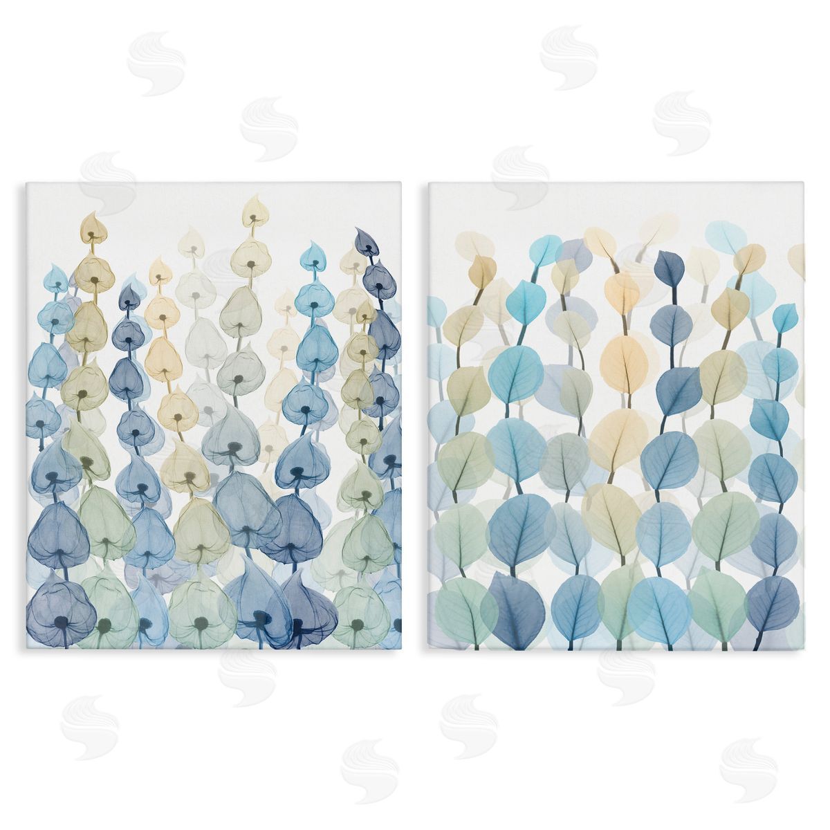Seaweed & Ocean Plants Pattern Canvas Wall Art, Home Decor by Albert Koetsier