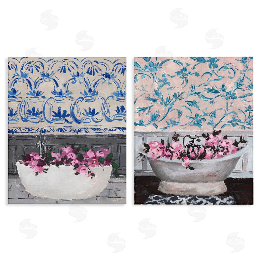 Melissa Wang | Flowers In Bath Tub Interior Design