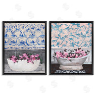 Melissa Wang | Flowers In Bath Tub Interior Design