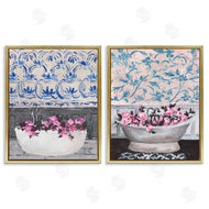 Melissa Wang | Flowers In Bath Tub Interior Design