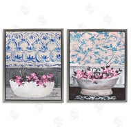 Melissa Wang | Flowers In Bath Tub Interior Design