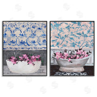 Melissa Wang | Flowers In Bath Tub Interior Design