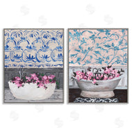 Melissa Wang | Flowers In Bath Tub Interior Design