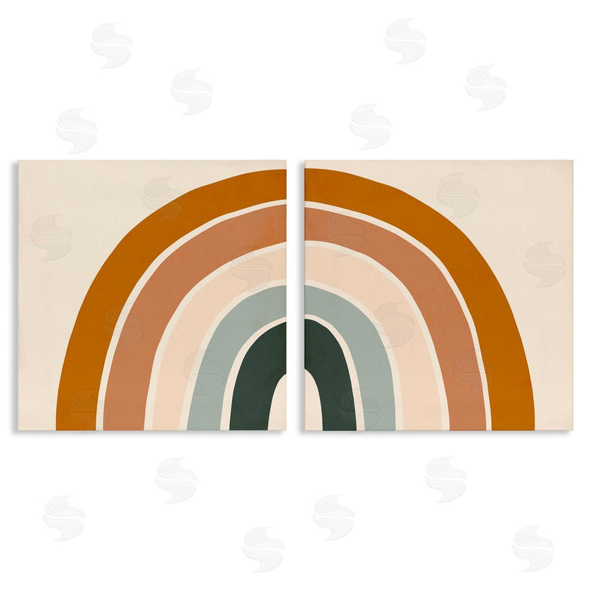 Victoria Borges | Asymmetric Warm Retro Rainbow