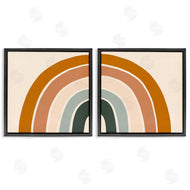 Victoria Borges | Asymmetric Warm Retro Rainbow