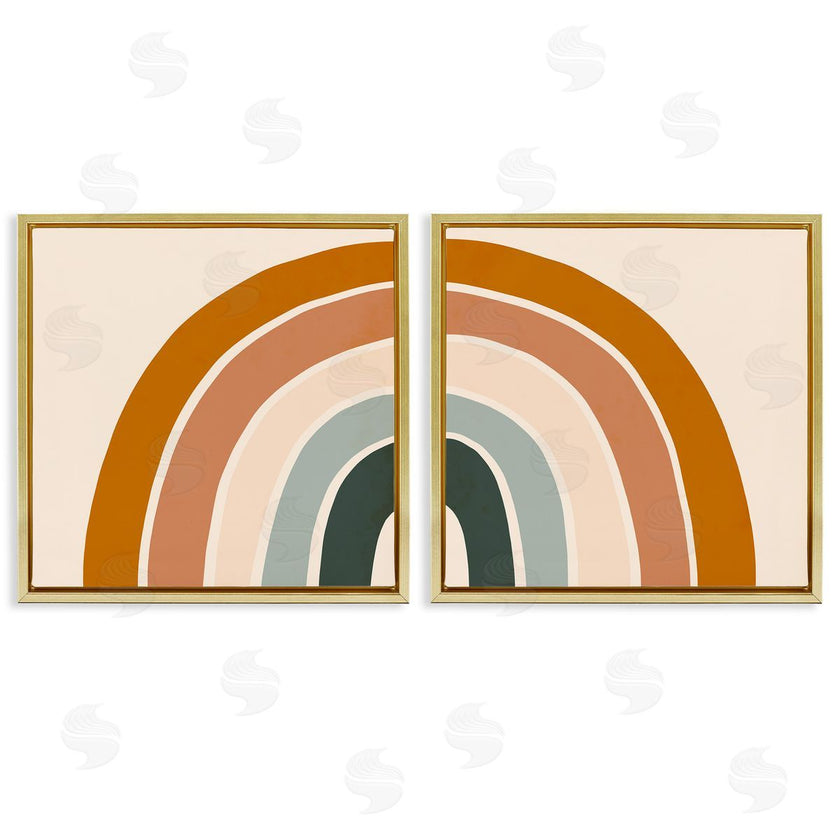 Victoria Borges | Asymmetric Warm Retro Rainbow