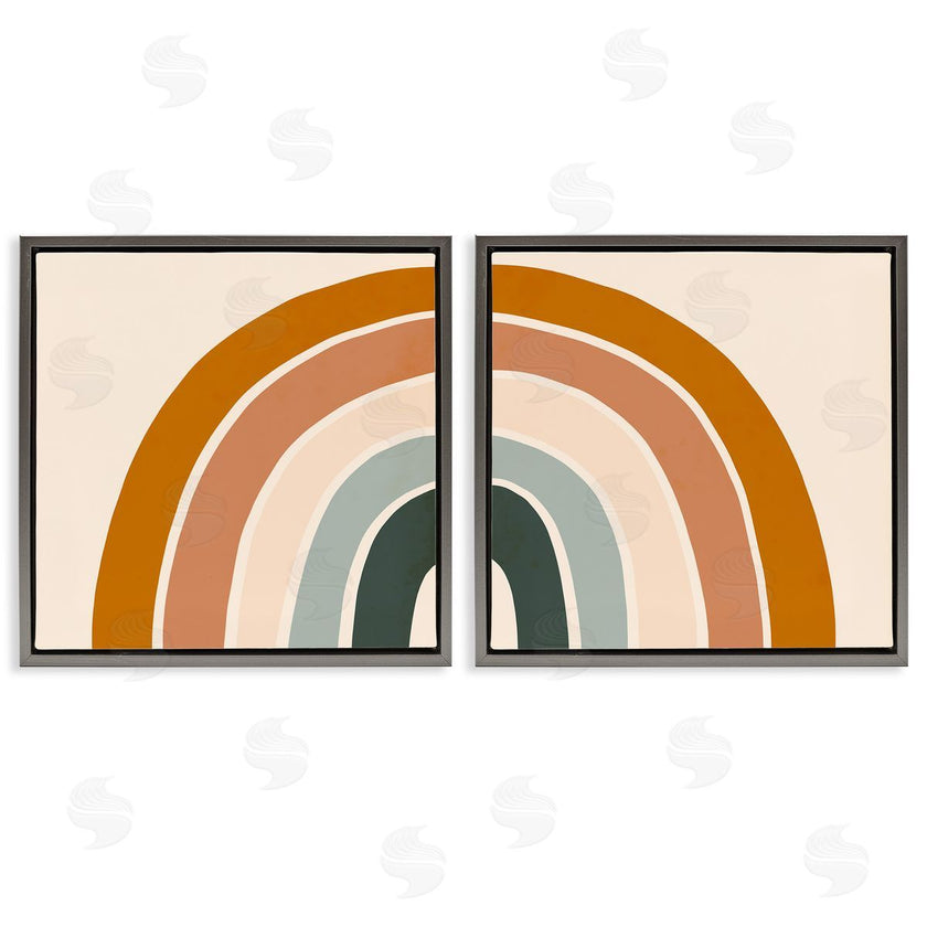 Victoria Borges | Asymmetric Warm Retro Rainbow