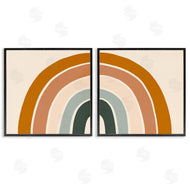 Victoria Borges | Asymmetric Warm Retro Rainbow