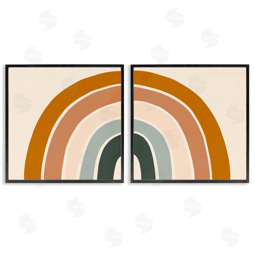 Victoria Borges | Asymmetric Warm Retro Rainbow