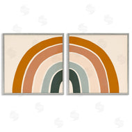 Victoria Borges | Asymmetric Warm Retro Rainbow