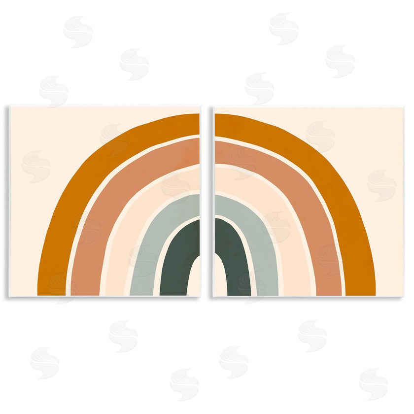 Victoria Borges | Asymmetric Warm Retro Rainbow