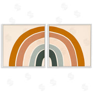 Victoria Borges | Asymmetric Warm Retro Rainbow