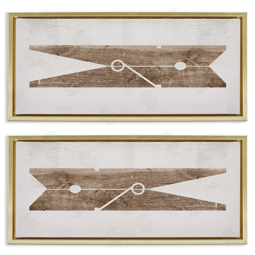 Stupell Studio | Minimal Laundry Clothespins