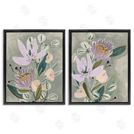 June Erica Vess | Abstract Purple Floral Arrangement