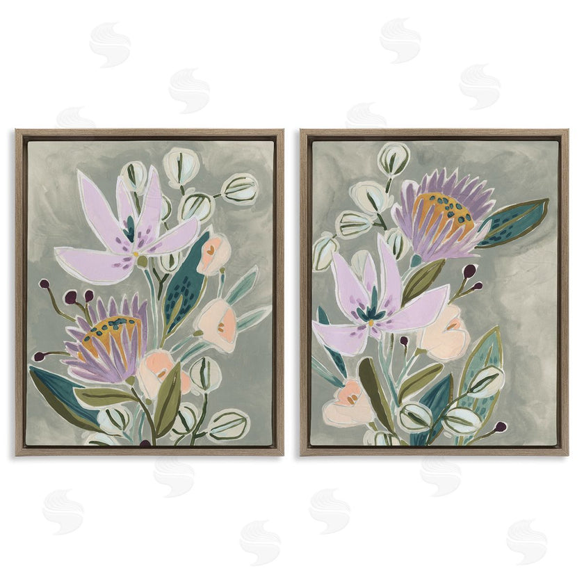 June Erica Vess | Abstract Purple Floral Arrangement
