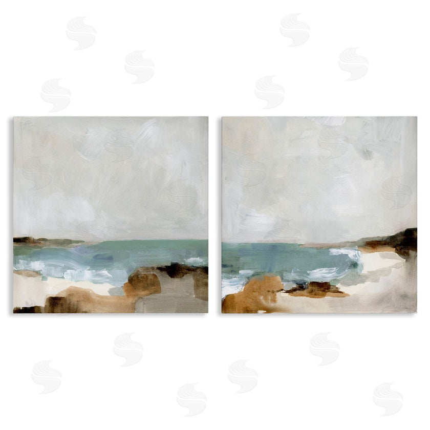 Victoria Barnes | Abstract Beach Cove Landscape Cliffs