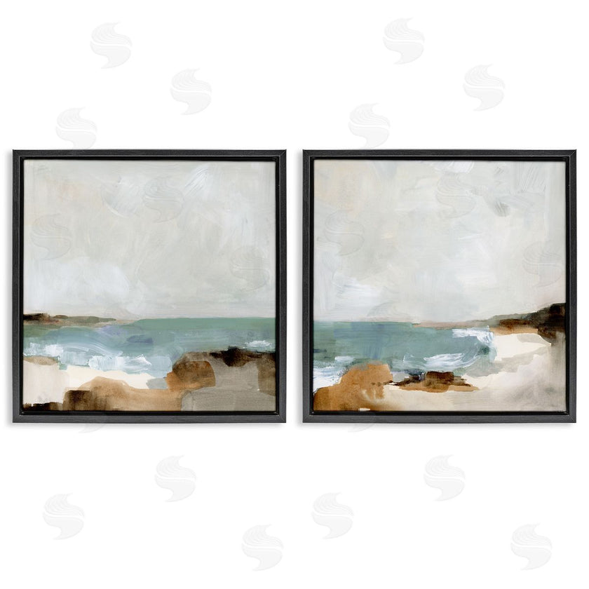 Victoria Barnes | Abstract Beach Cove Landscape Cliffs