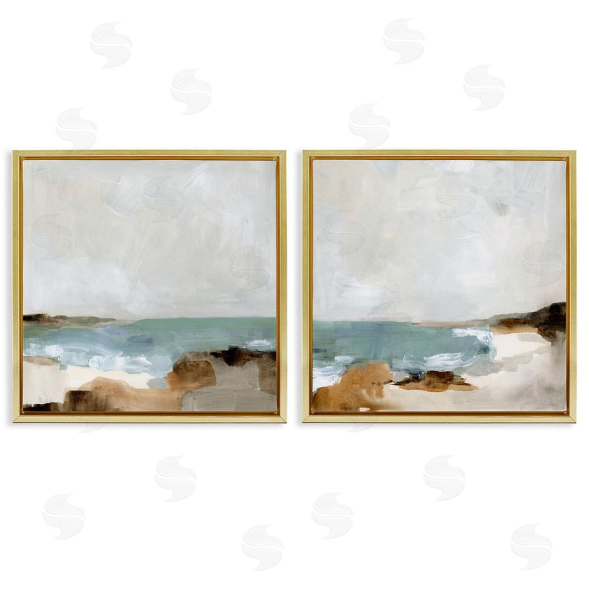 Victoria Barnes | Abstract Beach Cove Landscape Cliffs