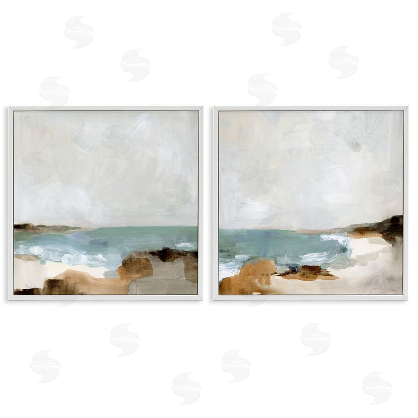 Victoria Barnes | Abstract Beach Cove Landscape Cliffs