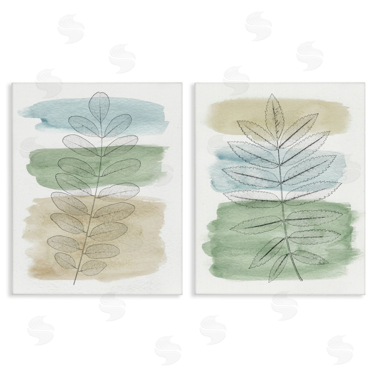 Neutral Spring Forest Branches Canvas Wall Art, Home Decor by Alonzo Saunders