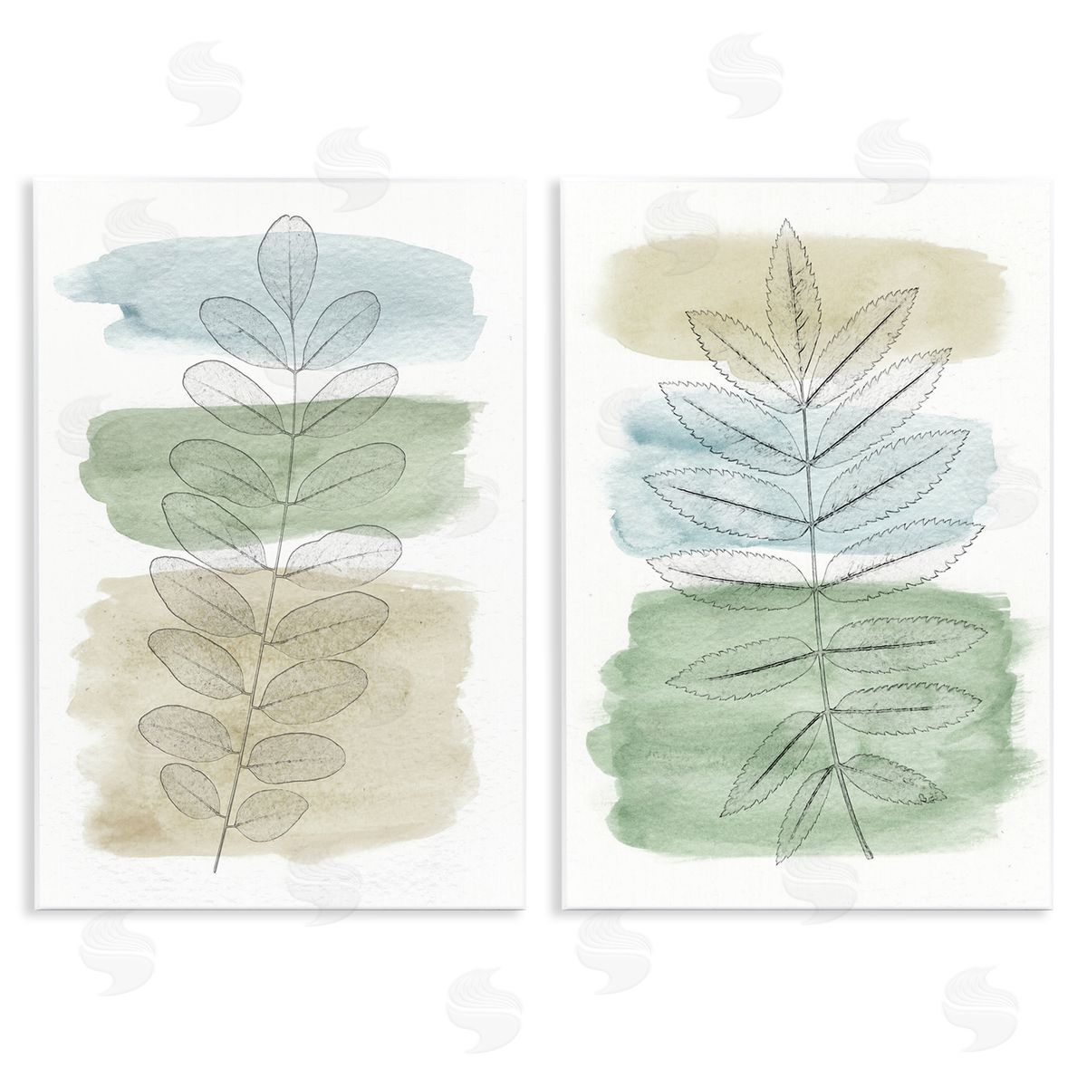 Neutral Spring Forest Branches Wood Plaque Wall Art, Home Decor by Alonzo Saunders