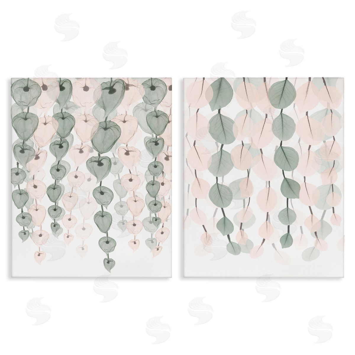 Translucent Hanging Vines Foliage Canvas Wall Art, Home Decor by Albert Koetsier