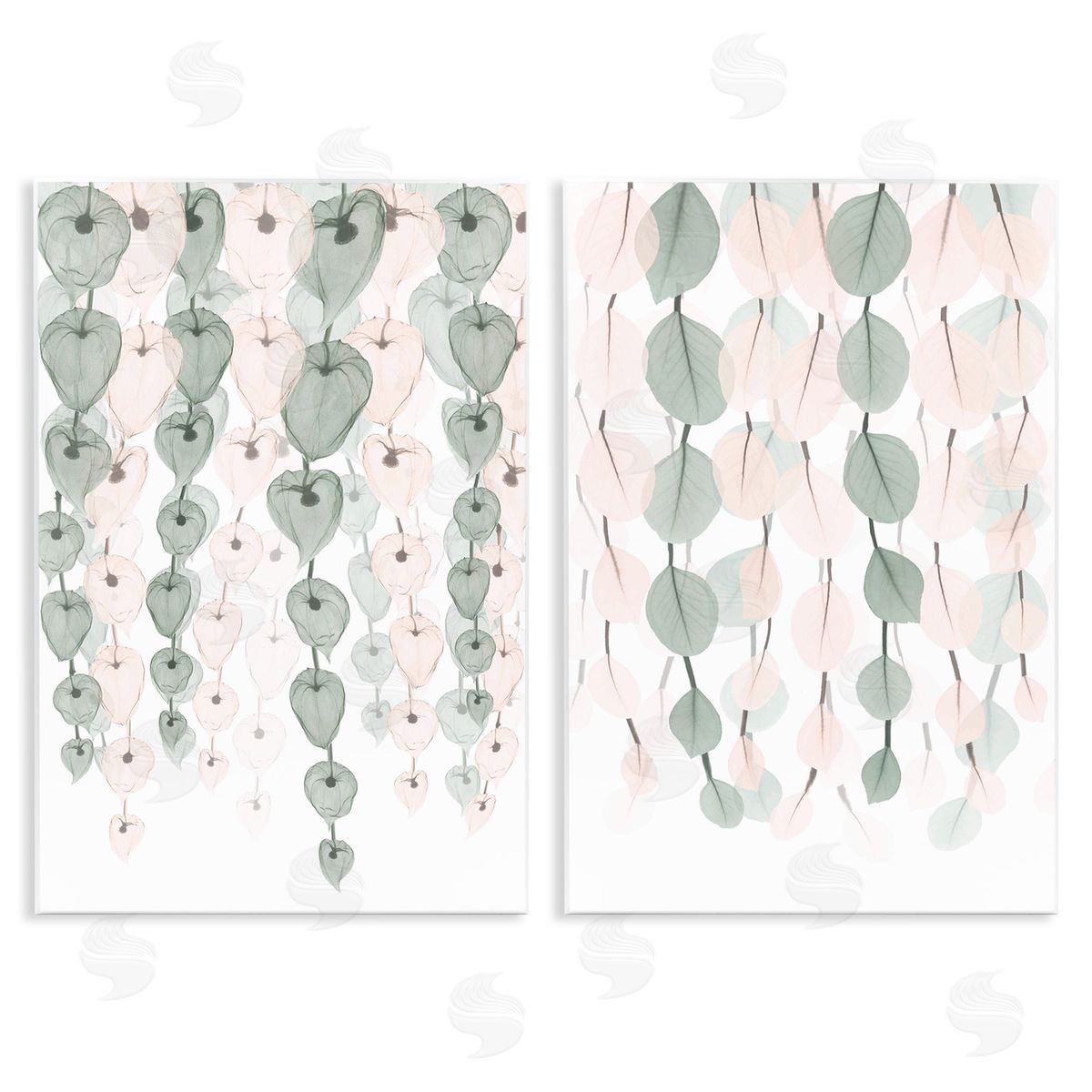 Translucent Hanging Vines Foliage Wood Plaque Wall Art, Home Decor by Albert Koetsier