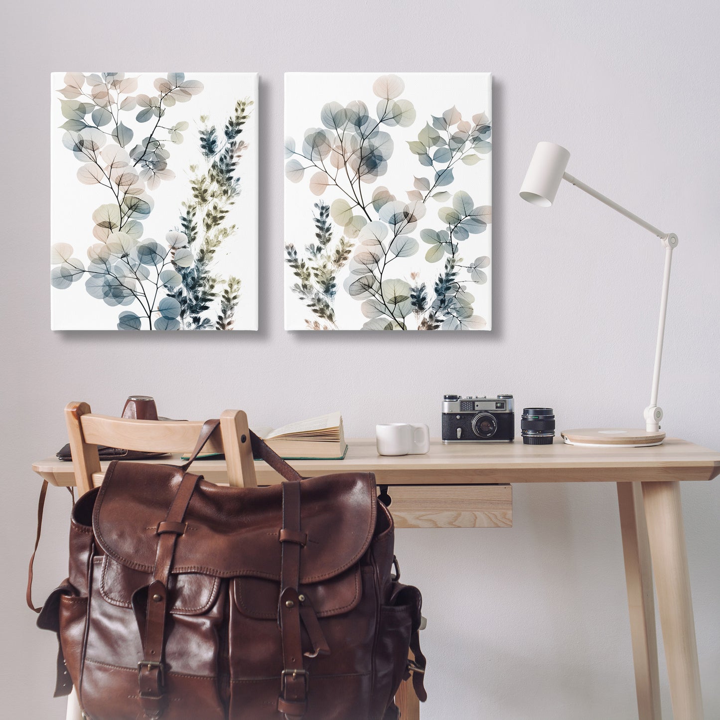 Collage of Translucent Plants Canvas Wall Art in Room, Home Decor by Albert Koetsier