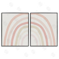 Leah Straatsma | Children's Soft Pastel Rainbow Shape