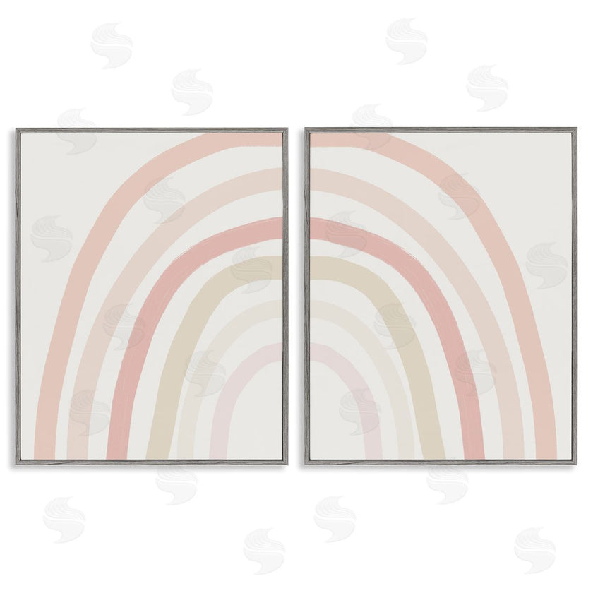 Leah Straatsma | Children's Soft Pastel Rainbow Shape