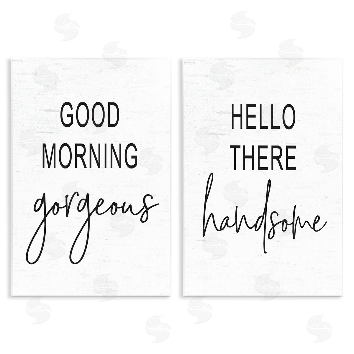 Gorgeous & Handsome Romantic Greetings Wood Plaque Wall Art, Home Decor by Lettered and Lined