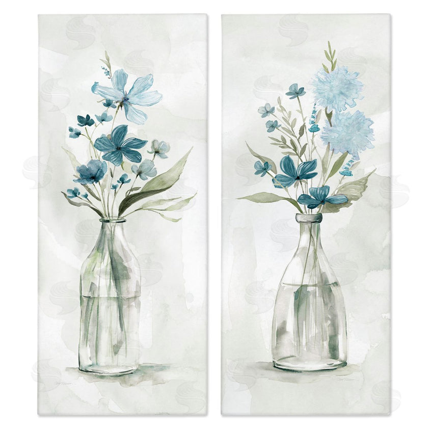 Carol Robinson | Elegant Indigo Lilac Flower Jars