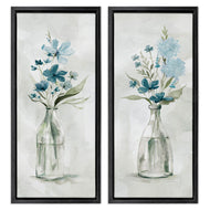 Carol Robinson | Elegant Indigo Lilac Flower Jars