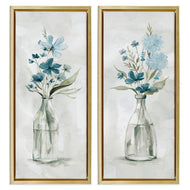 Carol Robinson | Elegant Indigo Lilac Flower Jars