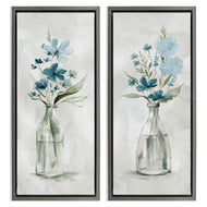 Carol Robinson | Elegant Indigo Lilac Flower Jars