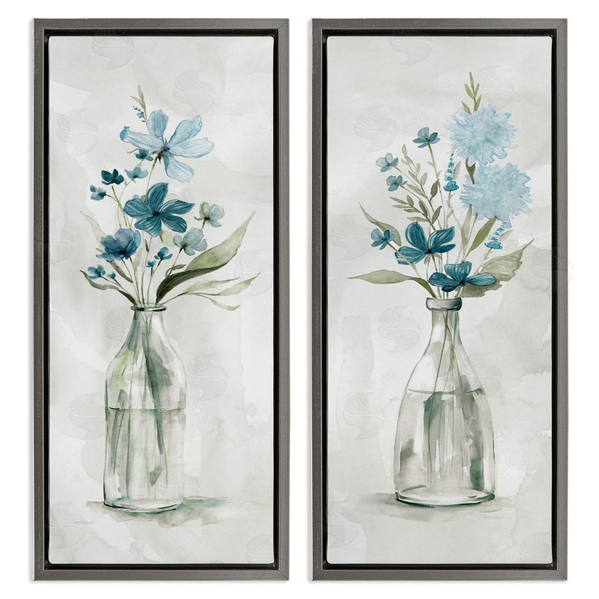 Carol Robinson | Elegant Indigo Lilac Flower Jars
