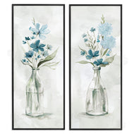 Carol Robinson | Elegant Indigo Lilac Flower Jars
