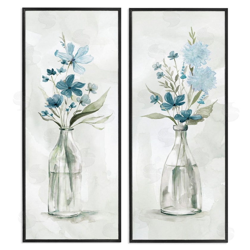 Carol Robinson | Elegant Indigo Lilac Flower Jars