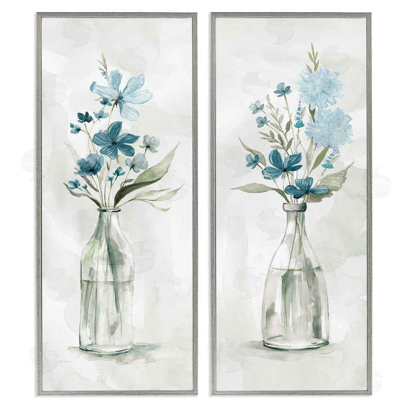 Carol Robinson | Elegant Indigo Lilac Flower Jars