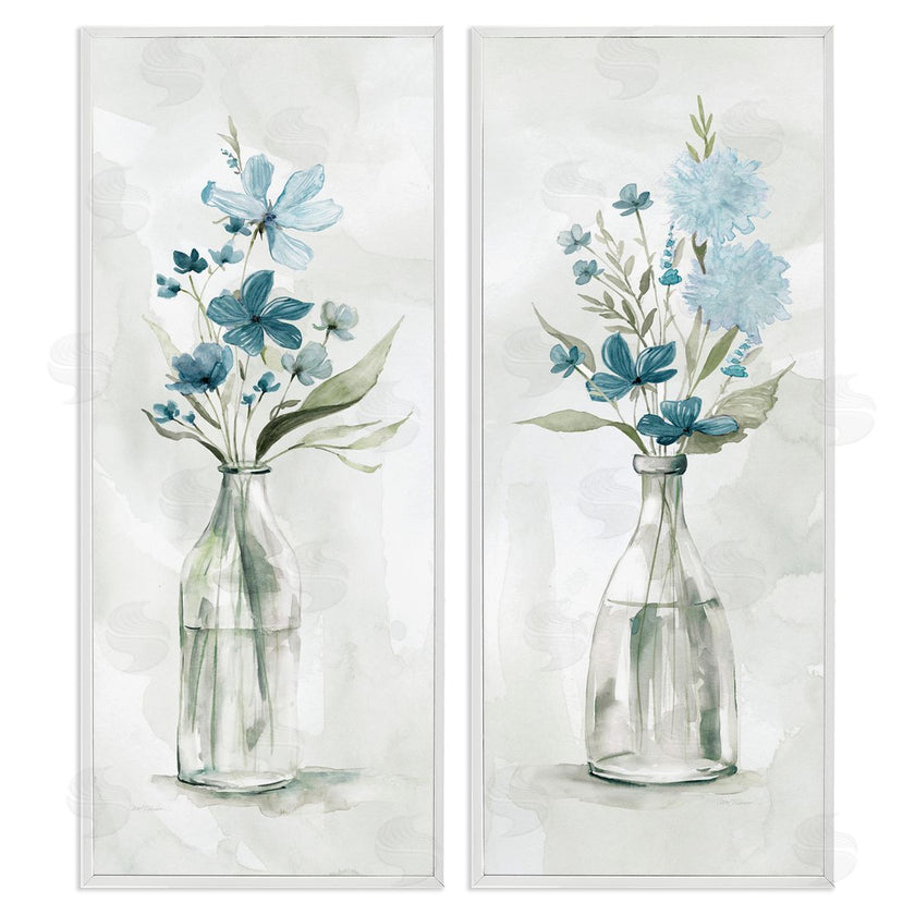 Carol Robinson | Elegant Indigo Lilac Flower Jars