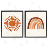 Heather McLaughlin | Orange Sun Patterned Rainbow Boho