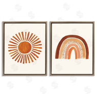 Heather McLaughlin | Orange Sun Patterned Rainbow Boho