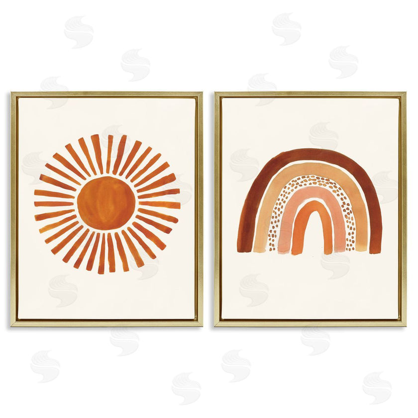 Heather McLaughlin | Orange Sun Patterned Rainbow Boho