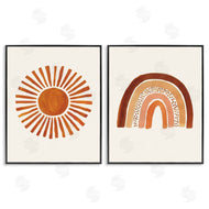 Heather McLaughlin | Orange Sun Patterned Rainbow Boho