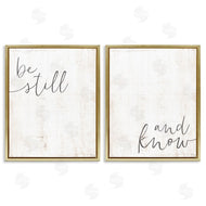 LUX + Me Designs | Be Still & Know Spiritual Calligraphy