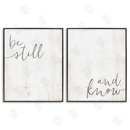 LUX + Me Designs | Be Still & Know Spiritual Calligraphy